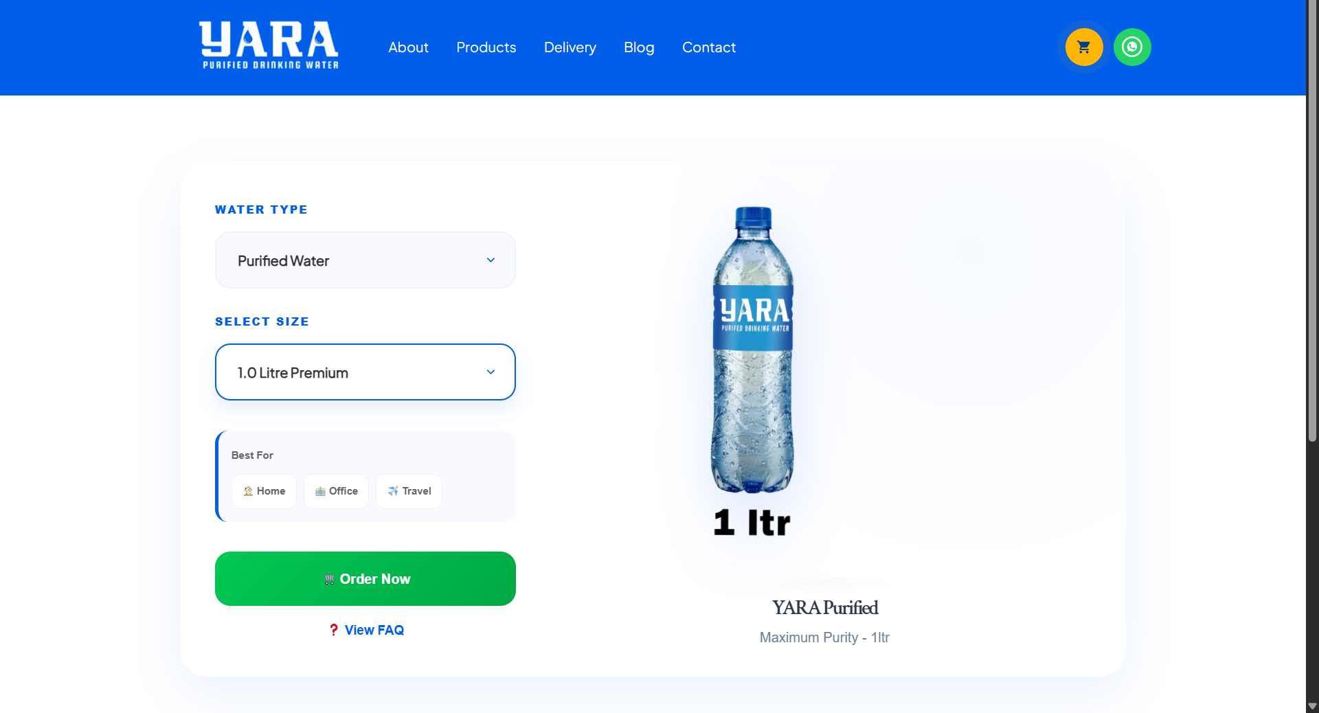 Products Page
