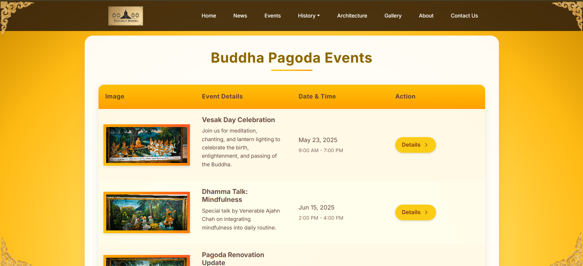 Event Page